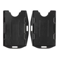 ID Card Holder Double Sided Black, Pack of 10 ID Card Holder Double Sided Black, Pack of 10