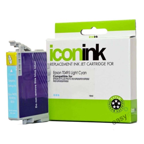 Epson T0495 Light Cyan Ink Cartridge - Compatible
