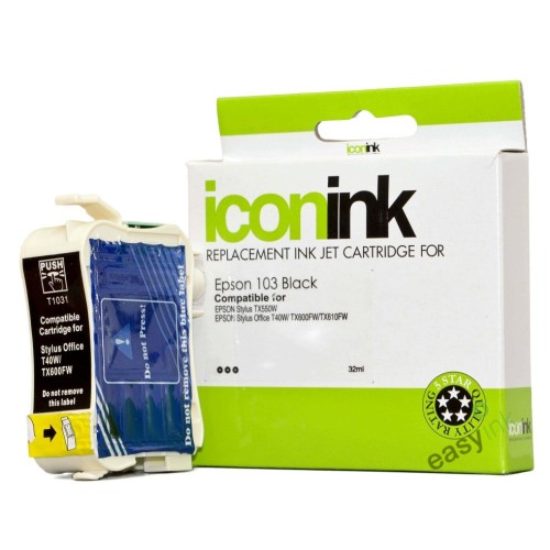 Epson 103 Black Ink Cartridge 995 Pages - Compatible Epson 103 Black Ink Cartridge 995 Pages - Compatible