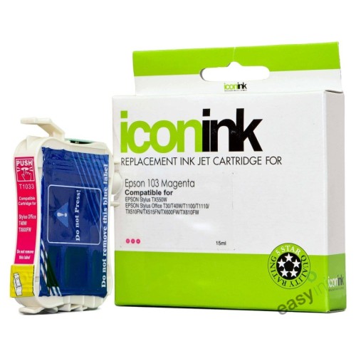 Epson 103 Magenta Ink Cartridge 815 Pages - Compatible Epson 103 Magenta Ink Cartridge 815 Pages - Compatible