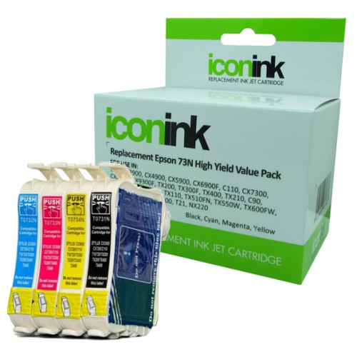 Epson 73N -Value Pack Black + All Colours - Compatible
