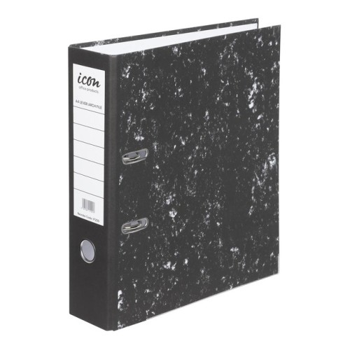 10 Lever Arch File Mottle Metal Edge 75mm Spine A4 10 Lever Arch File Mottle Metal Edge 75mm Spine A4