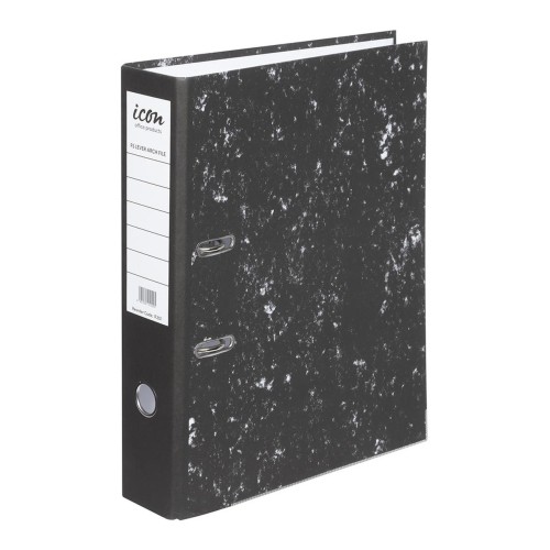 10 Lever Arch File Mottle Metal Edge 75mm Spine Foolscap 10 Lever Arch File Mottle Metal Edge 75mm Spine Foolscap
