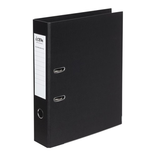 Lever Arch File Linen Black Foolscap Lever Arch File Linen Black Foolscap