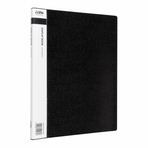 Display Book A4 with Insert Spine 10 Pocket Black Display Book A4 with Insert Spine 10 Pocket Black