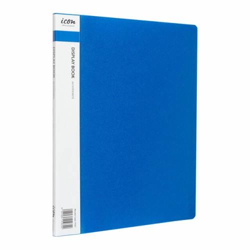 Display Book A4 with Insert Spine 10 Pocket Blue Display Book A4 with Insert Spine 10 Pocket Blue