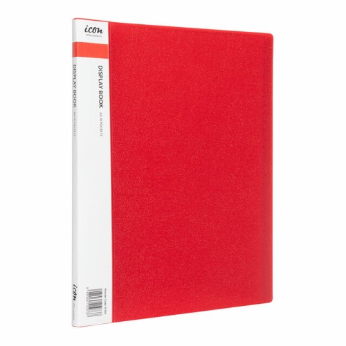 Display Book A4 with Insert Spine 10 Pocket Red Display Book A4 with Insert Spine 10 Pocket Red