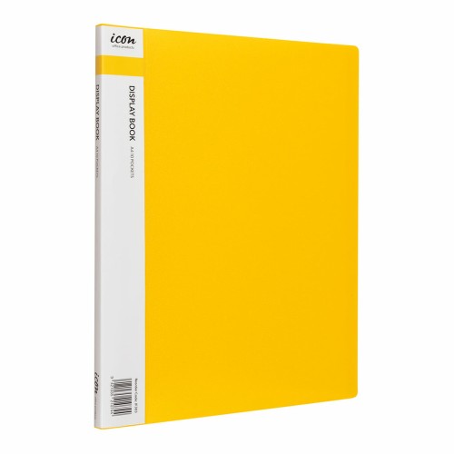 Display Book A4 with Insert Spine 10 Pocket Yellow Display Book A4 with Insert Spine 10 Pocket Yellow