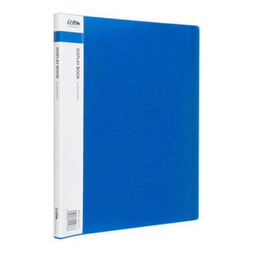 Display Book A4 with Insert Spine 20 Pocket Blue Display Book A4 with Insert Spine 20 Pocket Blue