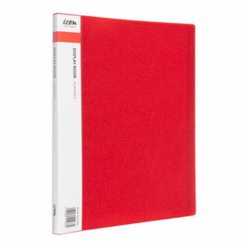 Display Book A4 with Insert Spine 20 Pocket Red Display Book A4 with Insert Spine 20 Pocket Red