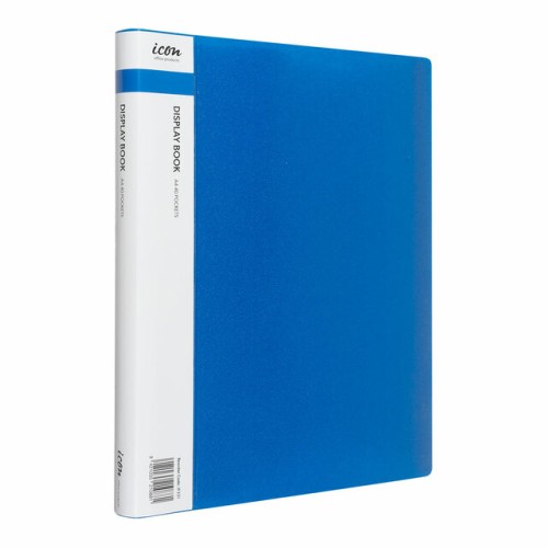 Display Book A4 with Insert Spine 40 Pocket Blue Display Book A4 with Insert Spine 40 Pocket Blue