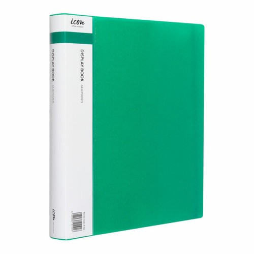 Display Book A4 with Insert Spine 60 Pocket Green Display Book A4 with Insert Spine 60 Pocket Green