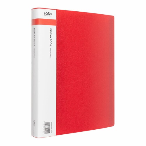 Display Book A4 with Insert Spine 60 Pocket Red Display Book A4 with Insert Spine 60 Pocket Red