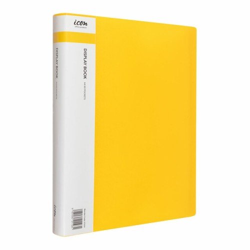 Display Book A4 with Insert Spine 60 Pocket Yellow Display Book A4 with Insert Spine 60 Pocket Yellow