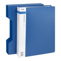 Display Book A4 with Insert Spine 80 Pocket with Case Blue Display Book A4 with Insert Spine 80 Pocket with Case Blue