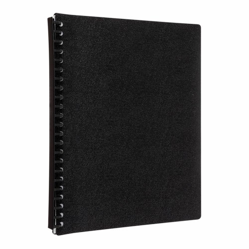 Refillable Display Book 20 Pocket Black Refillable Display Book 20 Pocket Black