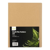 10 Kraft Manilla File Folders 200gsm A4