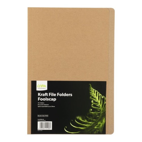 10 Kraft Manilla File Folders 200gsm Foolscap 10 Kraft Manilla File Folders 200gsm Foolscap