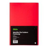 Okin Manilla File Folders FS Assorted, Pack of 10 Okin Manilla File Folders FS Assorted, Pack of 10