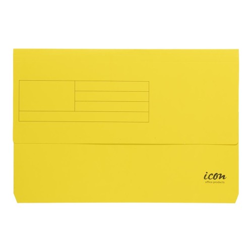 Document Wallet 25mm Expanding Gussett Yellow Foolscap Document Wallet 25mm Expanding Gussett Yellow Foolscap