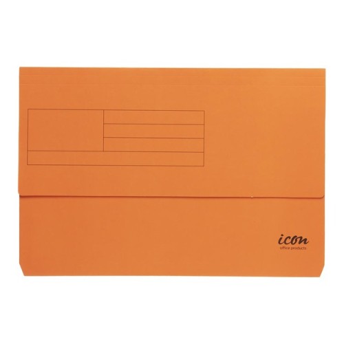 Document Wallet 25mm Expanding Gusset Orange Foolscap