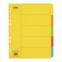 Cardboard Dividers Extra Wide 5 Tab Coloured Cardboard Dividers Extra Wide 5 Tab Coloured