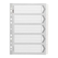 Cardboard Dividers with Reinforced Tabs 5 Tab White Cardboard Dividers with Reinforced Tabs 5 Tab White