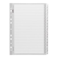 Cardboard Indices with Reinforced Tabs 1-31 White Cardboard Indices with Reinforced Tabs 1-31 White