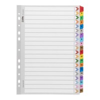 Cardboard Indices with Reinforced Tabs 1-20 Coloured Cardboard Indices with Reinforced Tabs 1-20 Coloured
