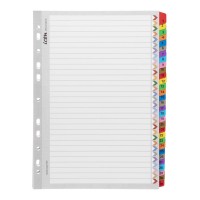 Cardboard Indices with Reinforced Tabs 1-31 Coloured Cardboard Indices with Reinforced Tabs 1-31 Coloured