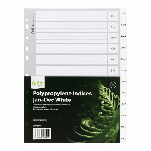 PP Indices Jan-Dec White PP Indices Jan-Dec White