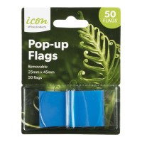 Pop-up Blue Flags 25x45mm 50-Pack Pop-up Blue Flags 25x45mm 50-Pack