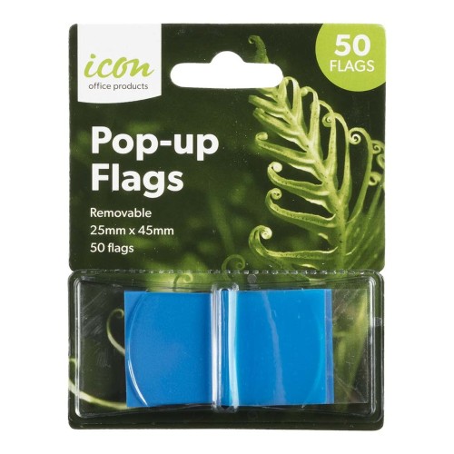Pop-up Blue Flags 25x45mm 50-Pack Pop-up Blue Flags 25x45mm 50-Pack