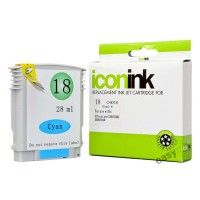 HP 18 C4937A Cyan Ink Cartridge - Compatible