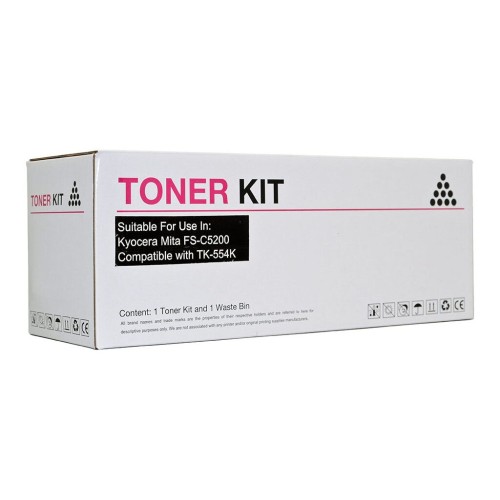 Kyocera TK554K Black Toner Cartridge - Compatible Kyocera TK554K Black Toner Cartridge - Compatible