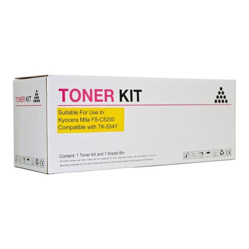 Kyocera TK554Y Yellow Toner Cartridge - Compatible Kyocera TK554Y Yellow Toner Cartridge - Compatible