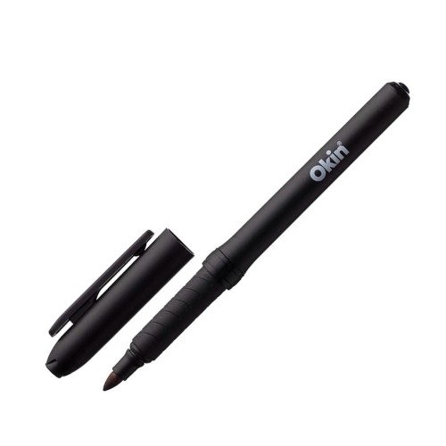 Okin Permanent Marker with Grip Fine Black Okin Permanent Marker with Grip Fine Black