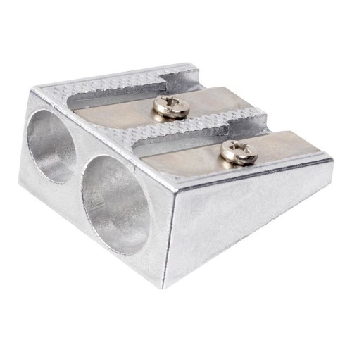 12-Pack Pencil Sharpener Metal 2 hole