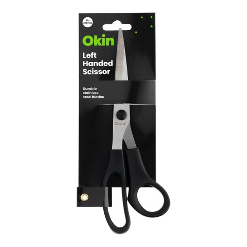 Okin Scissors Left Handed 8 Inch Black Handle Okin Scissors Left Handed 8 Inch Black Handle