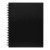 Spiral Notebook A5 Hard Cover Black 200 pg