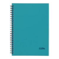 Spiral Notebook A5 PP Cover Aqua 200 pg Spiral Notebook A5 PP Cover Aqua 200 pg