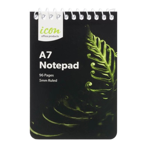 12-Pack Spiral Notepad A7 Soft cover 96 pg