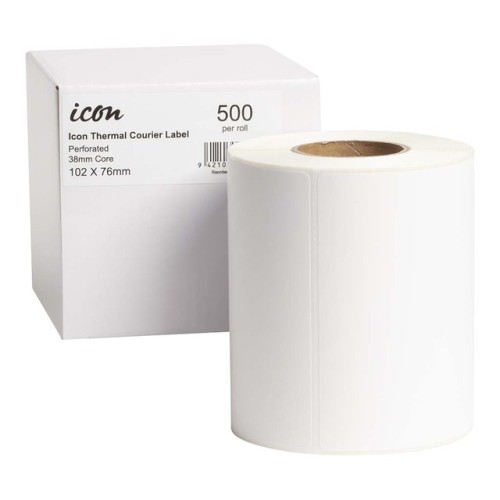 Thermal Labels Perforated 102mm x 76mm 500 Labels