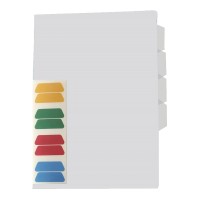 L Shaped Pockets A4 4 Tab Indexed Clear L Shaped Pockets A4 4 Tab Indexed Clear