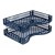 2 x Okin Blue Document Trays 395mm x 260mm x 60mm