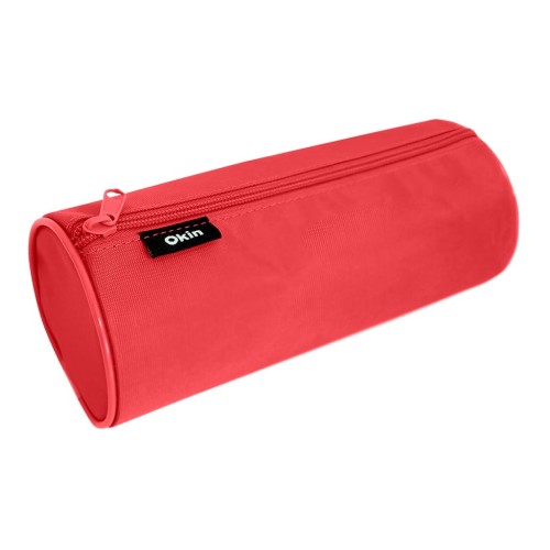 Large Barrel Pencil Case Pink 220mm x 90mm Large Barrel Pencil Case Pink 220mm x 90mm