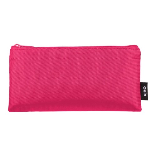 Okin Pencil Case Flat Pink 21x11cm Okin Pencil Case Flat Pink 21x11cm