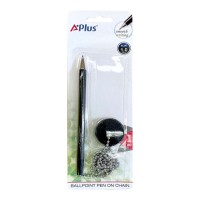 A+Plus Ballpoint Pen on Chain Blue A+Plus Ballpoint Pen on Chain Blue