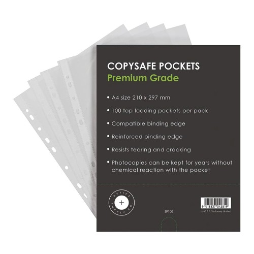 100 OSC Copysafe Pockets 50 Micron A4 100 OSC Copysafe Pockets 50 Micron A4