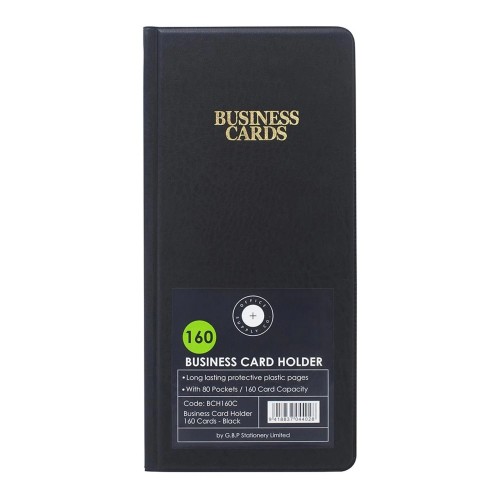 OSC Business Card Holder Black 160 Cards OSC Business Card Holder Black 160 Cards